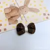 Pajarita de Cuadros Oscuros y Flores Pequeñas Accesorios DIY Tela Lazo Lazo Semi-Terminado Accesorios para el Cabello Accesorios para Ropa Piezas