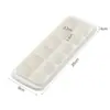 Bandeja de Cubos de Gelo BnbsWholesale com Tampa para Evitar Transferência de Odor, Molde Caseiro para Cubos de Gelo Comestível, Fácil de Pressionar e Soltar, Bandeja de Gelo Doméstica