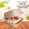 Caixas de Bolo Descartáveis Personalizadas em Pequenos Lotes, Caixas para Hambúrgueres, Embalagens para Viagem, Caixas para Suflê, Caixas para Frutas, Caixas para Bolinhos de Arroz Verde, Ecológico