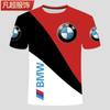 2024 nuevo logotipo de coche camiseta de manga corta fresca impresión 3D personalidad moda cuello redondo manga corta