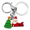 Llavero de Dibujos Animados Navideños 3D Lindo de Alta Venta Transfronteriza con Cierre de Langosta Colgante para Llave de Bolso Regalo