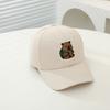 Gorra nueva de primavera y verano para niños de comercio exterior, gorra de béisbol transfronteriza de dibujos animados europeos y americanos con oso para mochila escolar, gorra hip-hop de calle