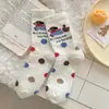 Calcetines Blancos para Mujer Invierno Terciopelo Australiano Engrosados Cálidos Versión Coreana Lindos Dibujos Animados Perrito Calcetines de Media Pantorrilla Calcetines para Dormir Venta al por Mayor