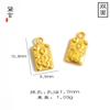 Cuentas de Oro Arena Vietnamita DIY Cuentas Sueltas Moneda Nube Auspiciosa Amuleto Bolsa de la Suerte Colgante Pulsera Cuerda para el Cabello Cuentas Separadas Accesorios de Joyería