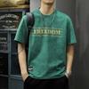 Promoção Quente de Verão Camiseta de Algodão de Manga Curta com Gola Redonda Masculina Retrô Americana Solta Tamanho Grande Marca Tendência Ins Top Fino