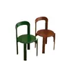 Silla de Comedor Nórdica de Madera Maciza Diseñador Pequeño Apartamento Uso Doméstico Silla Rey Celebridad de Internet Vintage Respaldo Simple Silla de Escritorio