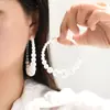 Pendientes de Perla con Degradado Retro Europeos y Americanos Hechos a Mano Nueva Moda Versátil Pendientes de Gama Alta Pendientes de Diseño para Mujer