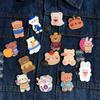Broche de niña coreana con bonito dibujo animado para niños, broche para mochila escolar, pequeño colgante, insignia de estudiante, joyería