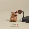 Madera de Durazno Doce Signos del Zodiaco Oveja, Caballo, Cerdo, Mono Llavero Colgante para Coche para Hombres y Mujeres, Amuleto de Llave del Año Zodiacal, Cadena para Teléfono