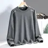 Sudadera de punto para hombre sin capucha 2026 Nueva Cuello redondo Casual Deportiva Top de otoño para hombre
