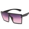 Moda Europea y Americana Gafas de Sol para Hombre Retro Montura Grande Gafas de Sol de una Pieza Gafas de Sol para Mujer Combinan con Todo Gafas de Sol de Clavo de Arroz