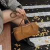 Bolsa Feminina Nova e Moderna em Couro Macio Suede Grande Capacidade Versátil Estampa de Leopardo 2026 Bolsa de Ombro/Axila