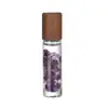 En Stock Botella Roller de Piedra Cruda de Cristal Natural de 10 ml, Botella Decantadora de Perfume de Alta Transparencia, Exquisita Botella Decantadora Roller de Gema