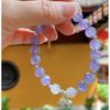 Pulseira de ametista natural de lavanda, pulseira para namorada de estudante, moda, temperamento simples, atmosfera elegante