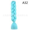 Alambre de Alta Temperatura Trenza Grande Peluca Africana Trenza Jumbo Cabello Color Degradado Fibra Química Trenza Grande Trenza Sucia Cuerda para el Cabello