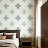 Adesivos Geométricos Minimalistas de Luxo Leve Adesivos de Parede Autoadesivos Decoração de Parede de Fundo para Quarto Próximo à Cama Papel de Parede para Renovação de Móveis