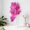 Flores artificiais mais vendidas internacionalmente, folhas de orquídea phalaenopsis, parede de flores para casamento, flores para decoração de casa, decoração de buquê de noiva