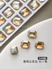 Pedras de Strass para Unhas Strass K9 Atacado Cristal Super Brilhante Cor Champagne Strass Coração Torto Gota Flash Disc Unhas Postiças Acessórios de Nail Art