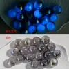 Promoção de Evento: Contas Redondas de Olho de Gato Luminosas Versáteis com Furo Reto, Contas Soltas, Corrente para Celular, Acessórios para Colar e Pulseira, Materiais para DIY