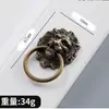 Puxador de Liga de Estilo Europeu de Furo Único Cabeça de Leão, Puxador Antigo para Gaveta, Porta de Armário, Decoração de Casa, Puxador Retrô