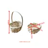 Envio Internacional de Flores Secas, Cestas de Bambu Universais para Flores Secas, Itens Decorativos Universais, Mini Cestas de Bambu, Várias Cestas de Bambu Trançado Extra Pequenas e Cestas de Bambu de Mão