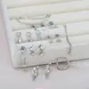 Conjunto de 16 Pares de Brincos Modernos de Aço Inoxidável com Design Único, Banhado a Cobre com Ouro Real, Novo Modelo Popular Transfronteiriço, em Estoque