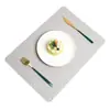 Mantel Individual Creativo de Cuero Tejido de Doble Cara Estilo Escandinavo, Alfombrilla Aislante para Mesa de Comedor, Hotel de Alta Gama, Hogar, Alfombrilla de Mesa Antiescaldante
