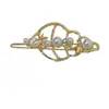 Acessórios de Cabelo com Tema Oceânico com Pérolas, Metal e Strass, Presilhas Laterais para Franja, Presilhas Tipo Bico de Pato Estrela do Mar Estilo Coreano, Itens de Venda Quente Transfronteiriços