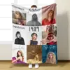 Manta de Franela Transfronteriza Cantante Taylor Swift Manta Decorativa Cubierta de Manta con Estampado de Taylor Swift