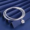 Cobre Blanco Seiko III Pulsera Plateada para Mujer Pulsera Plateada Juvenil Joyería para Novia