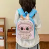 Mochila Escolar Infantil Fofa Nova Tendência Desenho Animado 11 polegadas Casca Dura 3D Mochila Pequena para Meninos e Meninas