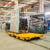Taller Molde Pieza de Trabajo de Vidrio Transferencia Carro sobre Rieles a Batería Vinculación de Doble Carro Transporte Inteligente Vehículo de Plataforma Plana Eléctrico Controlado Remotamente