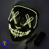 Máscara Luminosa El Frio Doméstica Amazon Máscara Led Halloween Carnaval Dança Formato V Horror Sangrento Fantasma