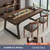 Juego de mesa de té y sillas para espacios pequeños, mesa de té simple para sala de estar, hogar, balcón, mesa de té grande de estilo chino nuevo para preparar té
