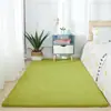 Tapete de cor sólida de fleece de coral minimalista para cabeceira, tapete de cor sólida para mesa de centro de sala de estar, tapete tatami para bay window de quarto