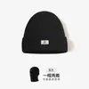 Pasamontañas Sombrero para Hombre Cubrecabezas Otoño e Invierno Retro Negro Lana Tejida Gorro Frío Resistente al Viento Máscara Facial Mujeres