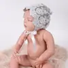 Nuevo Sombrero de Foto para Bebé Europeo y Americano Correa de Encaje de Algodón Sombrero Infantil Lindo Sombrero Fetal