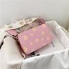 2024 Nuevo Bolso Pequeño de Verano para Mujer, Popular Correa Ancha para el Hombro Estilo Coreano, Bolso de Hombro Cruzado de Moda, Bolso Cuadrado Pequeño de Flores, Trendy