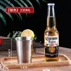 Taza de Acero Inoxidable 304 Estilo Coreano, Taza de Agua de una Sola Capa, Taza para Bebidas Frías, Taza de Restaurante, Taza Anticaídas, Taza para Cerveza, Taza para Bebidas