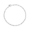 Andywen Nueva Moda Simple y Versátil Estilo Europeo y Americano Cadena de Joyería de Plata S925 Cadena para Clavícula Pulsera para Mujer
