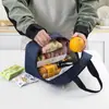 Bolsa térmica para oficinista llevar almuerzo bolsa para lonchera gruesa de papel de aluminio térmico bolsa bento para estudiante hebilla bolso de mano gran capacidad