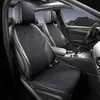 Almofada para Banco de Carro, Universal para Todas as Estações, Assento de Sela em Couro Camurça, Capa Completa para Banco Traseiro de Carro de Cinco Lugares, Almofada de Banco de Carro Perfurada