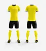 Traje de Manga Corta de Secado Rápido y Absorción de Sudor, Maillot de Entrenamiento y Competición para Adultos y Niños, Conjunto de Traje de Fútbol de Venta Caliente Transfronteriza