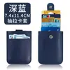 Portatarjetas de Cuero para Llevar en el Bolsillo Transfronterizo Ranura Grande para Tarjetas Portatarjetas Pequeño Ranura Múltiple para Tarjetas Compacto de Cuero PU para Mujer Portatarjetas