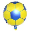 Balões de Futebol Preto e Branco de 18 polegadas, Balões de Rugby Basquete, Balões de Folha de Alumínio Esportivos de Baseball, Adereços de Decoração da Copa Europeia
