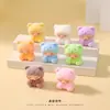 Criativo Cartoon Flocking Yun Meng Meng Acessórios para bonecas de grãos Saco cego vivo Caixa cega Decorações para mesa de escritório Pequenos ornamentos
