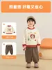 Kaka Panda Roupas Infantis Moletom com Forro de Lã Infantil Blusa de Inverno para Meninos Roupas de Inverno para Meninas Roupas de Outono/Inverno para Bebê
