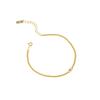 065 Estilo Coreano INS Nicho Lujo Ligero Sentido del Diseño Cadena Lateral Simple Cadena Dorada Pulsera de un Solo Diamante Plata de Ley S925 Mujer