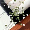 Pedrinhas de strass mini quadradas super brilhantes para nail art, cores sortidas, base plana, formato quadrado pequeno, bordas chanfradas, para decoração de unhas