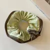 Scrunchie com zíper estilo coreano para mulheres, elástico de cabelo de alta qualidade, faixa de cabelo de alta elasticidade, scrunchie, acessório de cabelo estilo casual